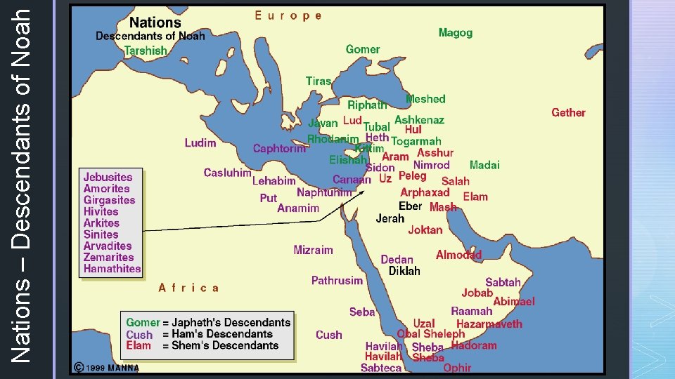 Nations – Descendants of Noah 