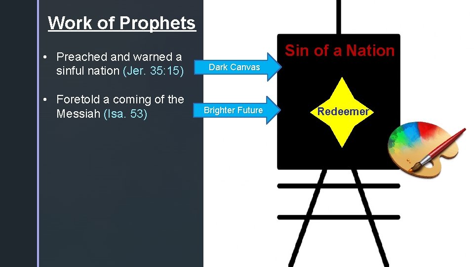 Work of Prophets Sin of a Nation • Preached and warned a sinful nation