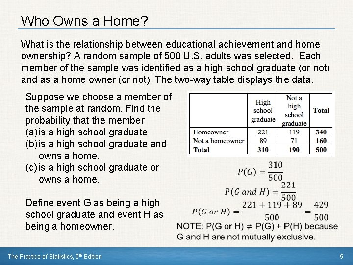 Who Owns a Home? What is the relationship between educational achievement and home ownership? Who Owns a Home? What is the relationship between educational achievement and home ownership?
