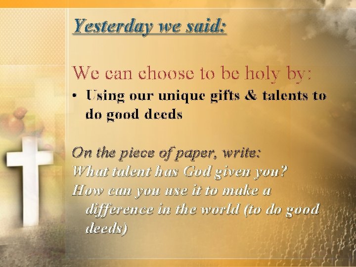 Unit 3 WE BELIEVE IN THE HOLY CHURCH
