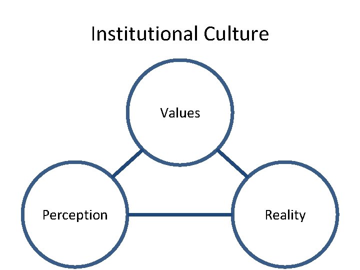 Institutional Culture Values Perception Reality 