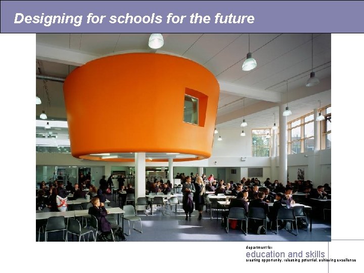 Designing for schools for the future department for education and skills creating opportunity, releasing