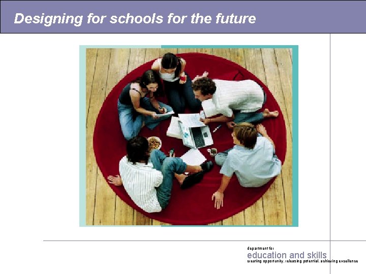 Designing for schools for the future department for education and skills creating opportunity, releasing