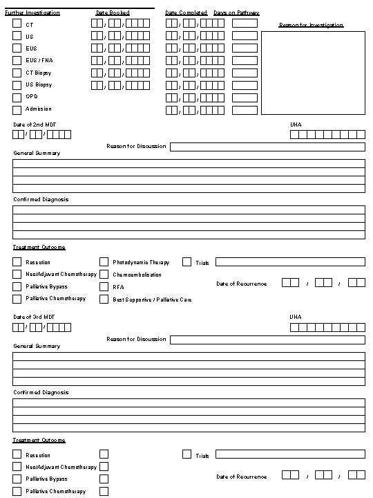 Further Investigation Date Booked Date Completed CT / / US / / / /
