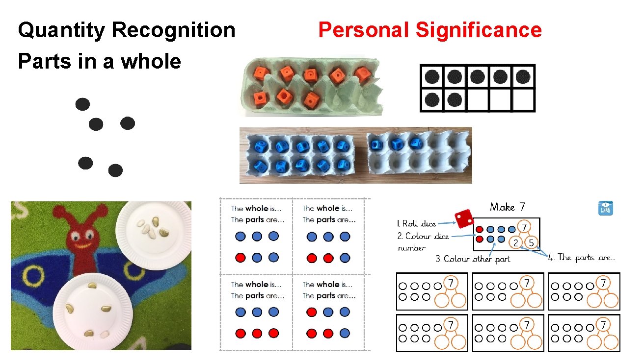 Quantity Recognition Parts in a whole Personal Significance 