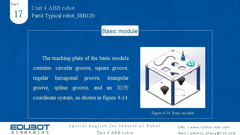 Part 17 Unit 4 ABB robot Part 4 Typical robot_IRB 120 Basic module The