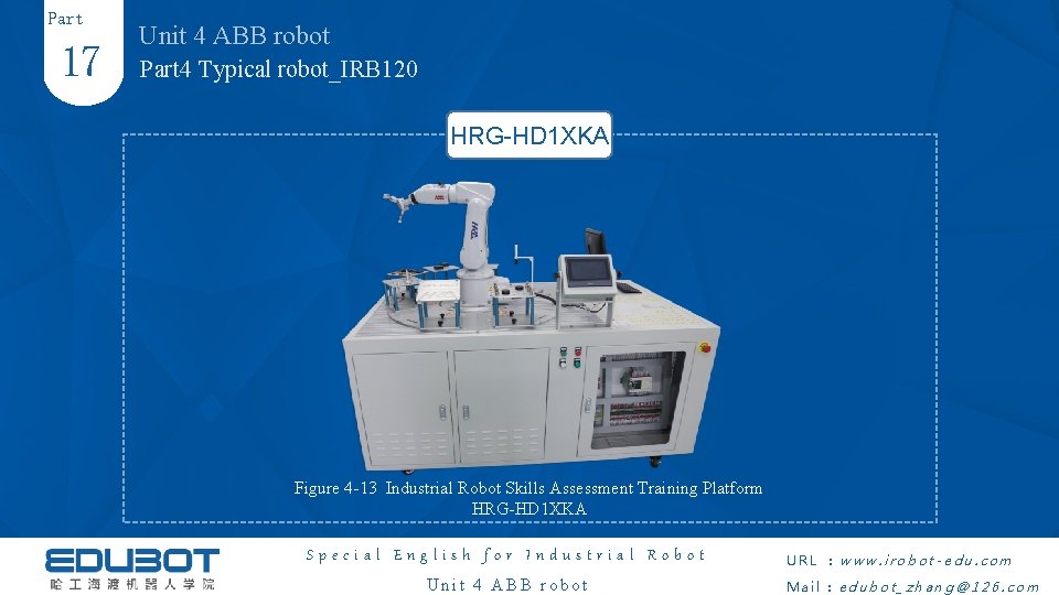 Part 17 Unit 4 ABB robot Part 4 Typical robot_IRB 120 HRG-HD 1 XKA