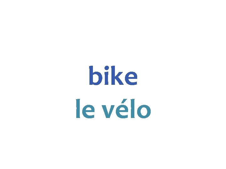 bike le vélo 