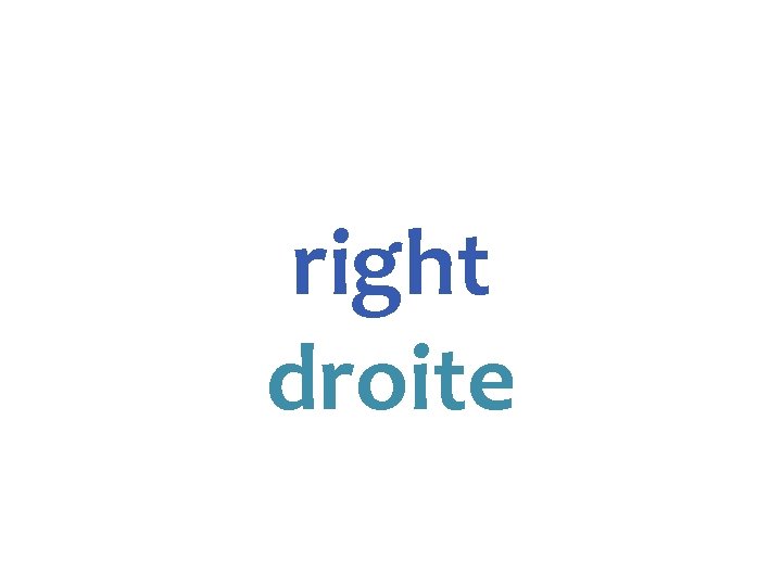 right droite 