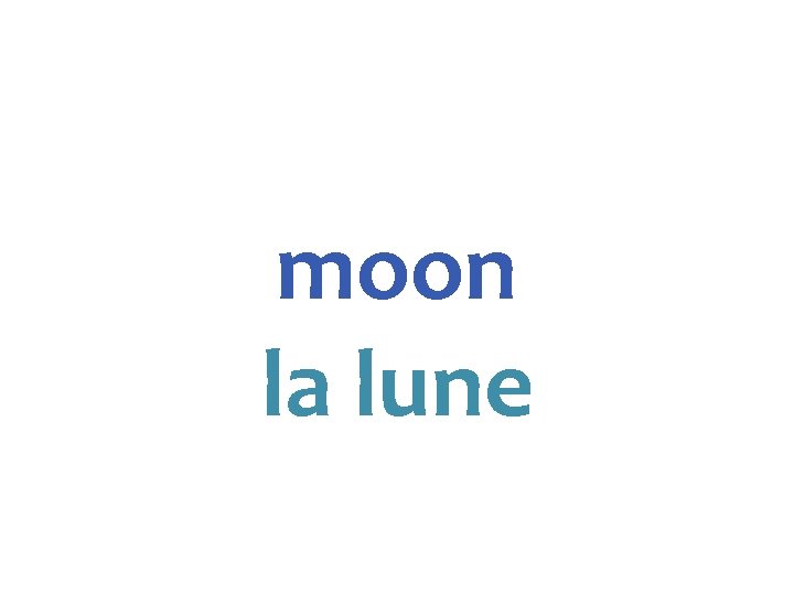moon la lune 