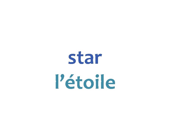 star l’étoile 