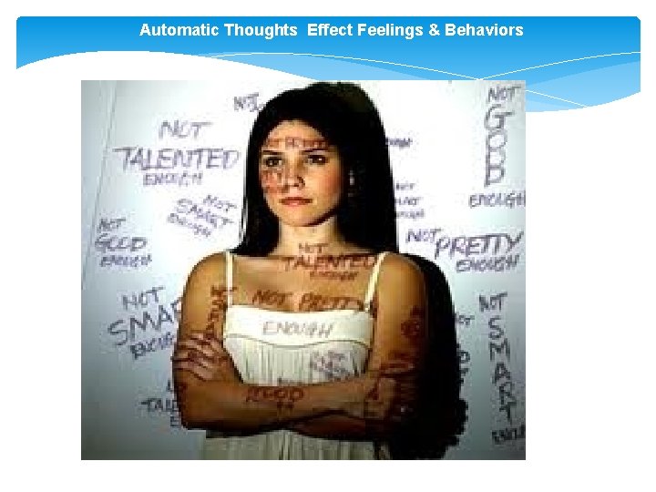 Automatic Thoughts Effect Feelings & Behaviors 