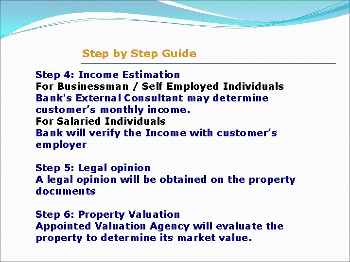 Step by Step Guide Step 4: Income Estimation For Businessman / Self Employed Individuals