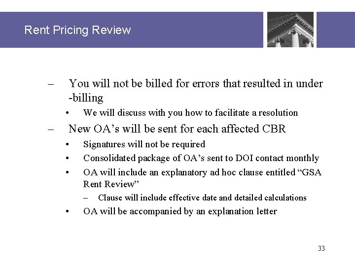 Rent Pricing Review – You will not be billed for errors that resulted in