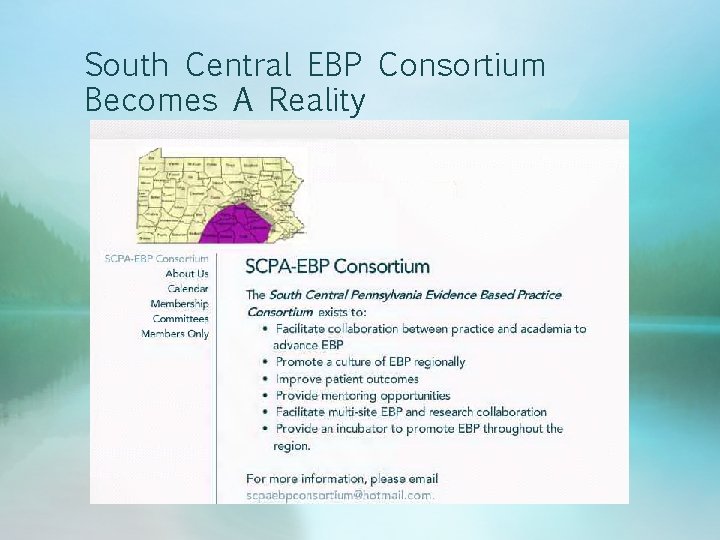 South Central EBP Consortium Becomes A Reality 