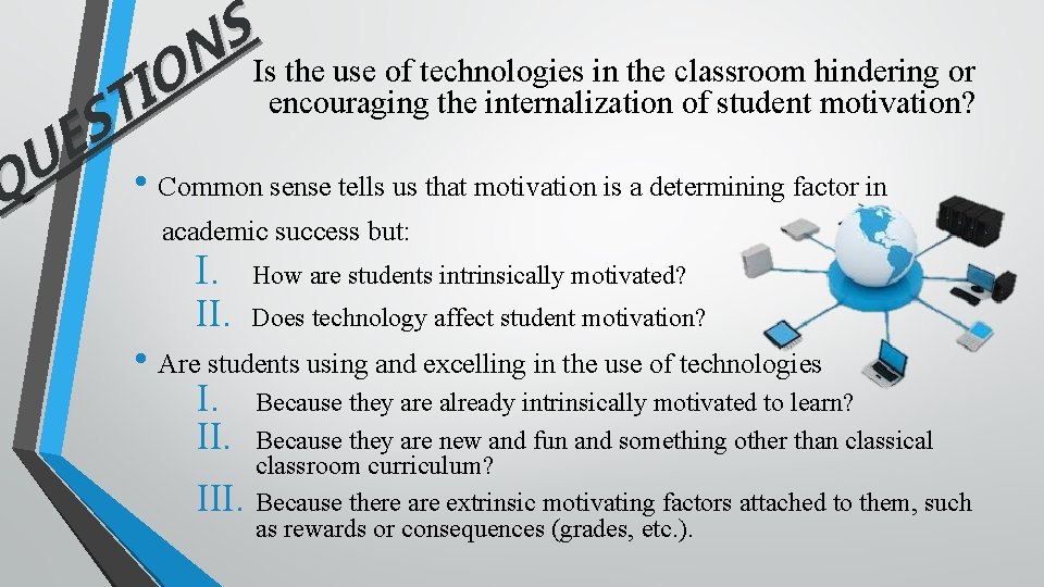 S N Is the use of technologies in the classroom hindering or O encouraging