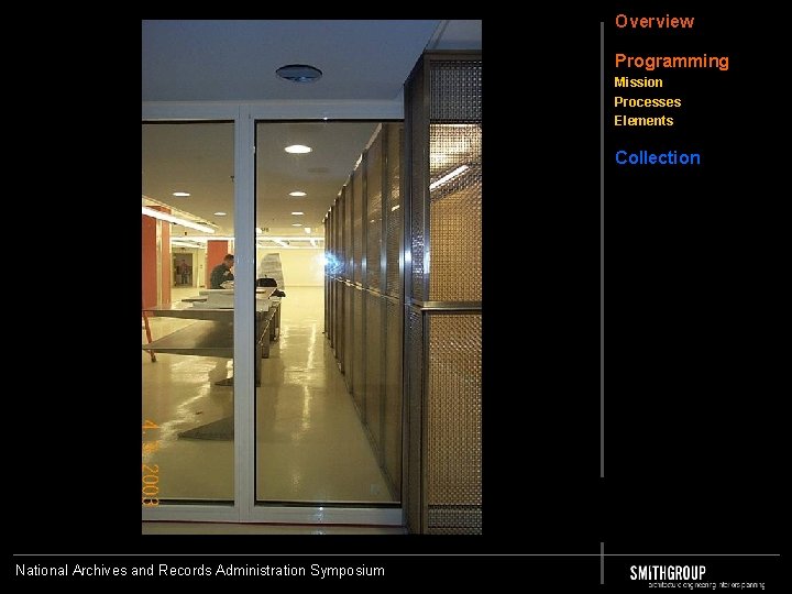 Overview Programming Mission Processes Elements Collection National Archives and Records Administration Symposium 