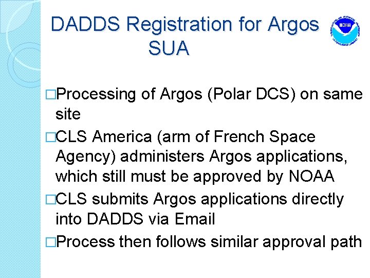 New DCS Administration and Data Distribution System DADDS