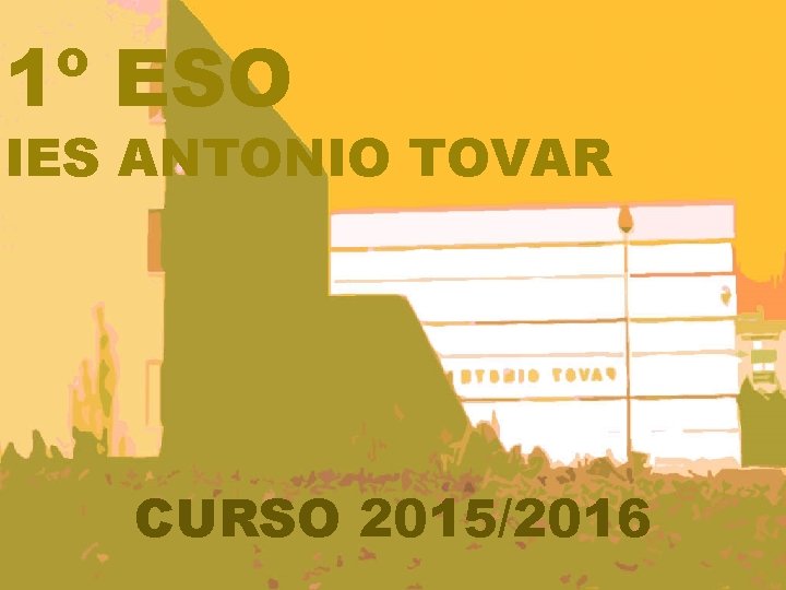 1º ESO IES ANTONIO TOVAR CURSO 2015/2016 