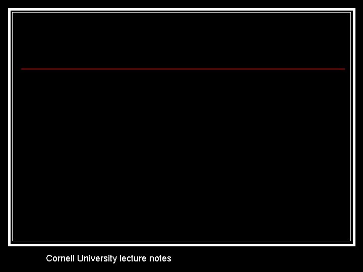 Cornell University lecture notes 