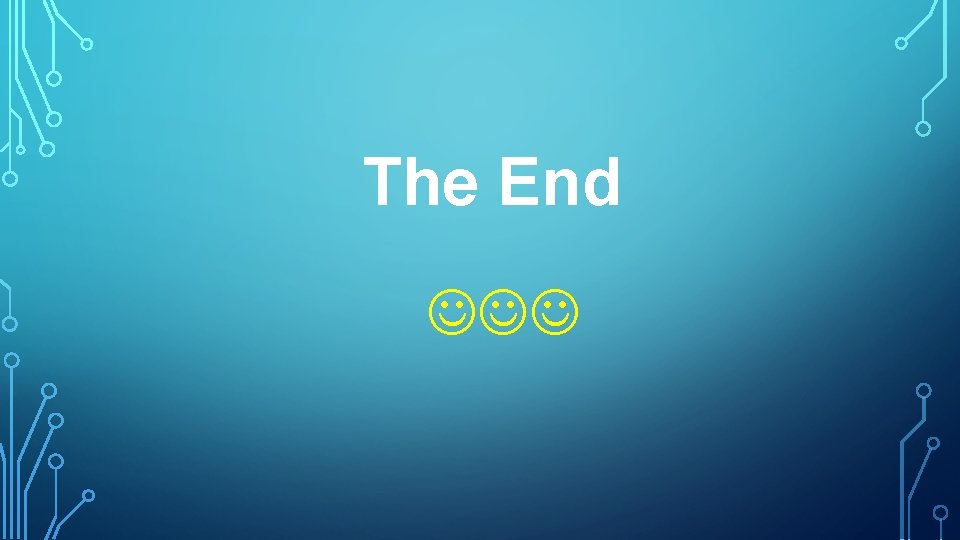 The End 