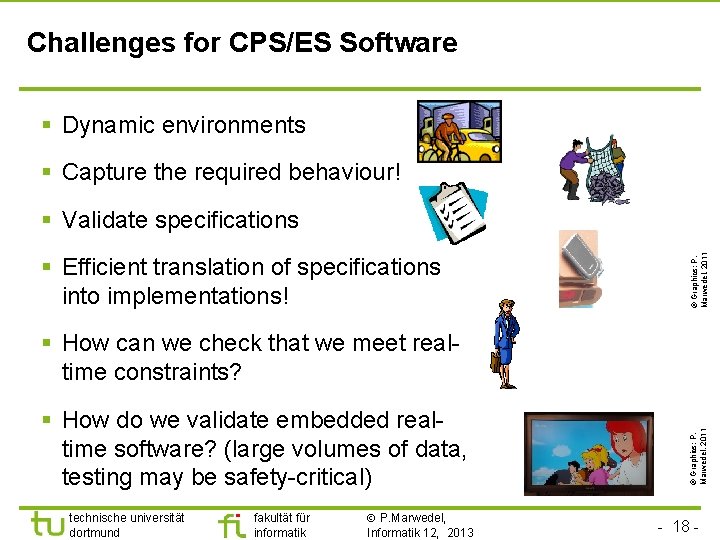 Challenges for CPS/ES Software § Dynamic environments § Capture the required behaviour! § Efficient