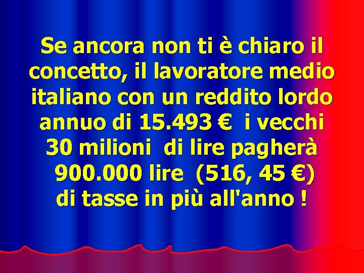 Se ancora non ti è chiaro il concetto, il lavoratore medio italiano con un