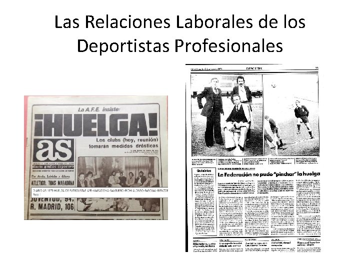 Las Relaciones Laborales de los Deportistas Profesionales 