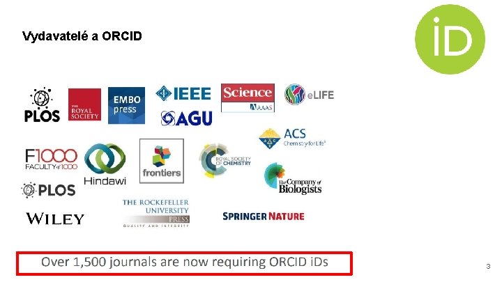 Vydavatelé a ORCID 3 