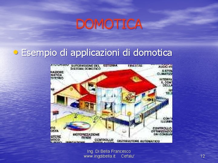 DOMOTICA • Esempio di applicazioni di domotica Ing. Di Bella Francesco www. ingdibella. it