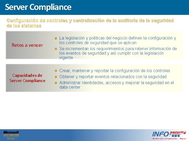 Server Haga Compliance clic para modificar el estilo Click to edit Master title style