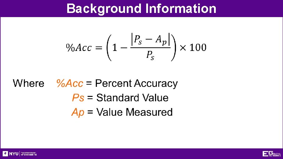 Background Information • 