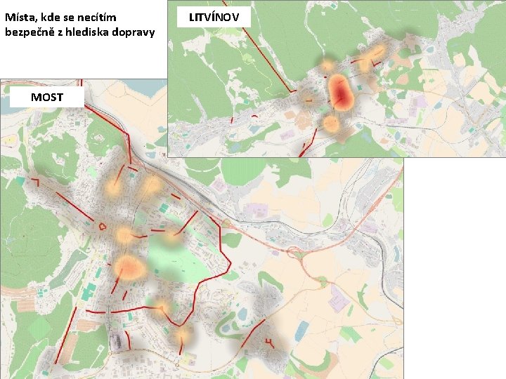 Místa, kde se necítím bezpečně z hlediska dopravy MOST LITVÍNOV 