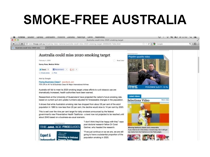 SMOKE-FREE AUSTRALIA 