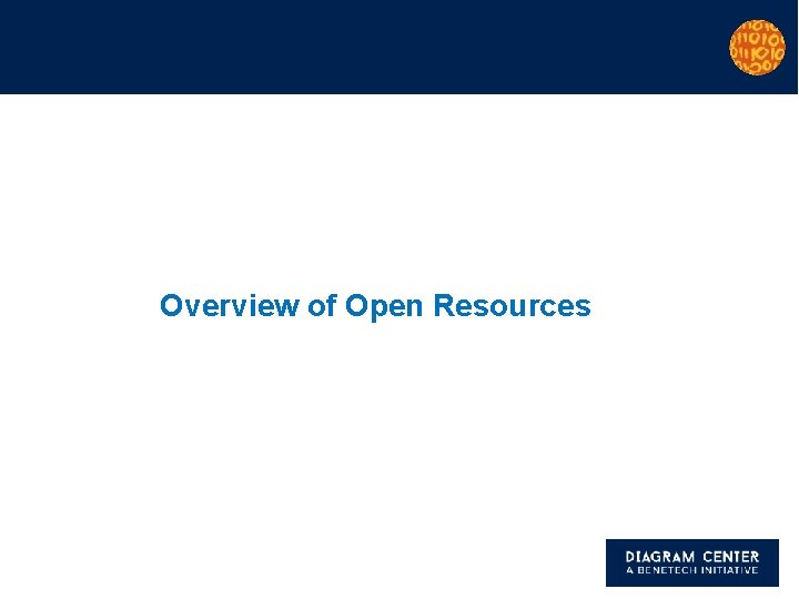 Overview of Open Resources 