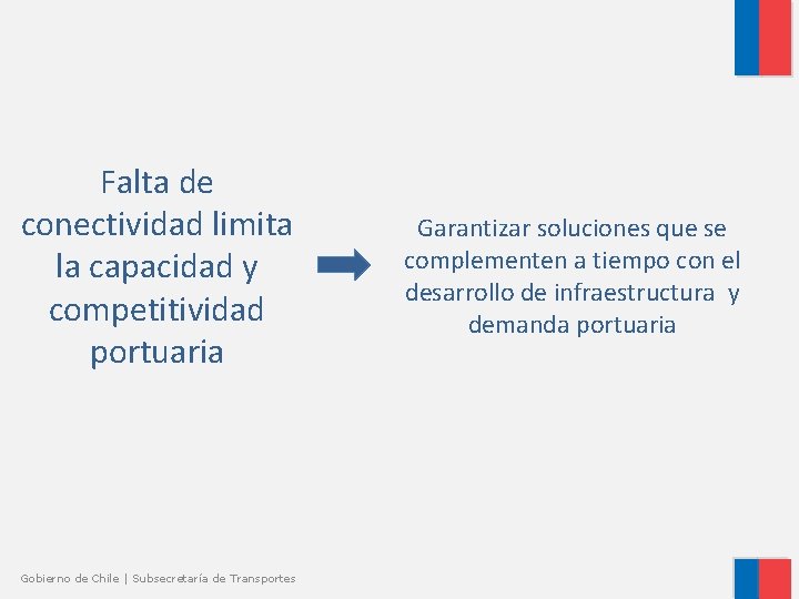 Falta de conectividad limita la capacidad y competitividad portuaria Gobierno de Chile | Subsecretaría