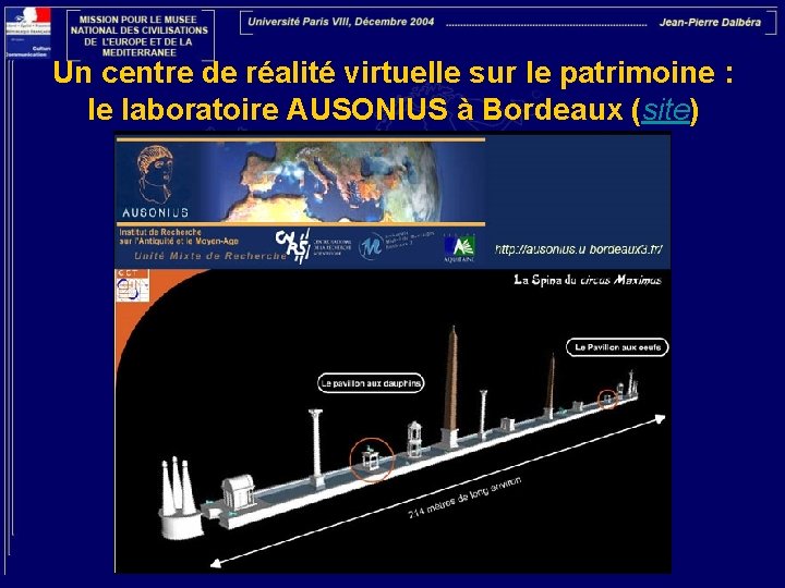 Un centre de réalité virtuelle sur le patrimoine : le laboratoire AUSONIUS à Bordeaux
