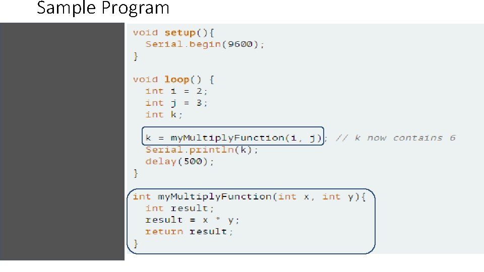 Sample Program 