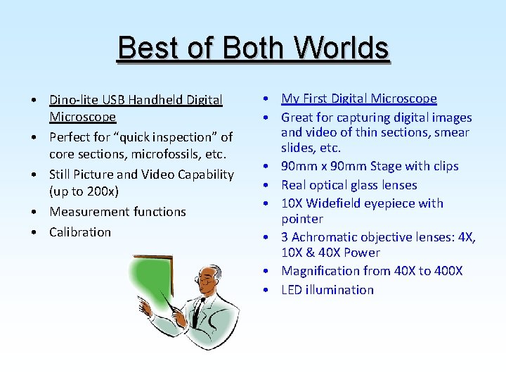 Best of Both Worlds • Dino-lite USB Handheld Digital Microscope • Perfect for “quick
