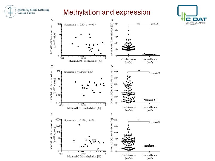 Methylation and expression 