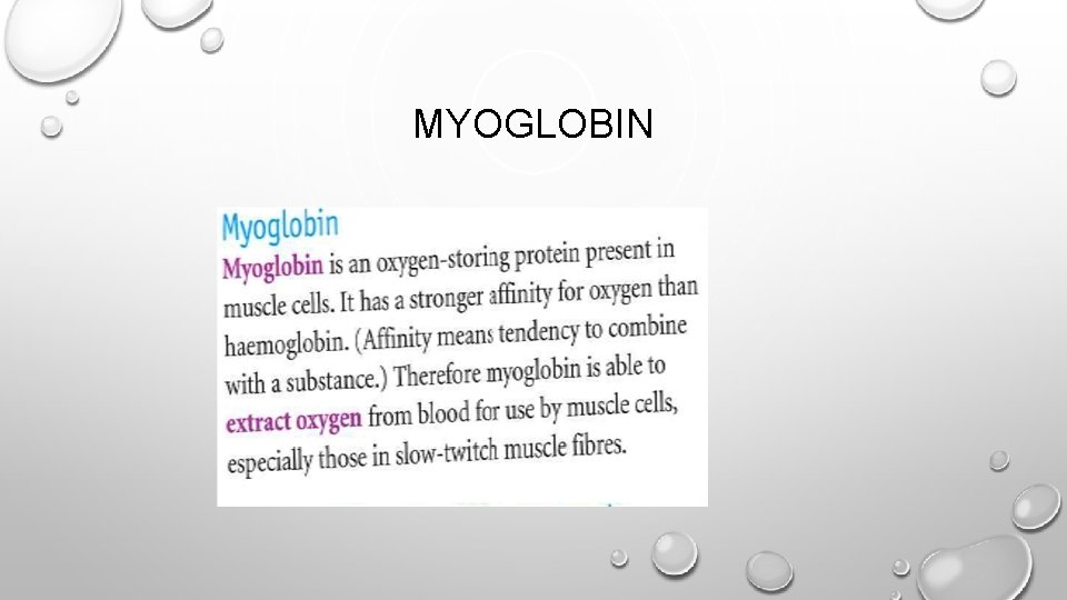 MYOGLOBIN 
