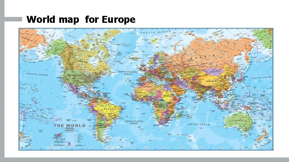 World map for Europe 2 