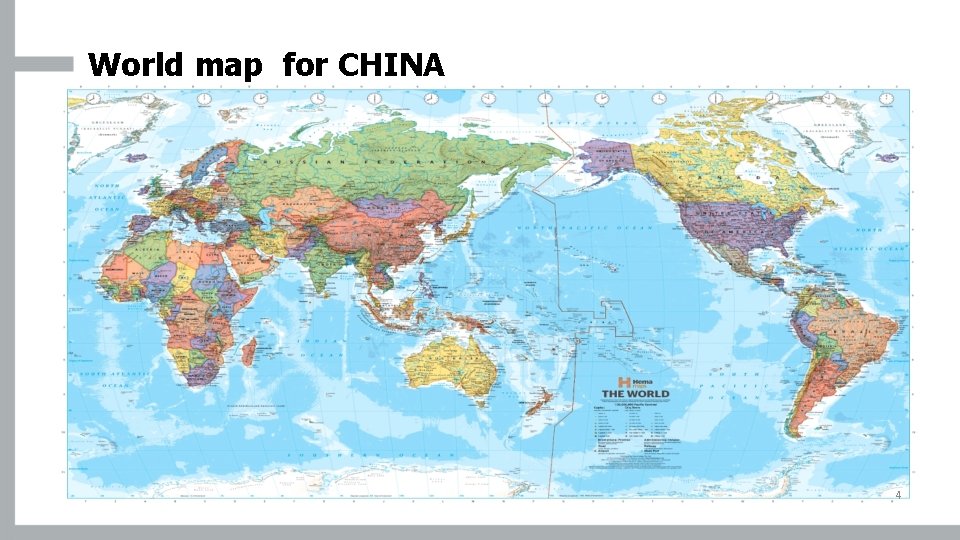 World map for CHINA 4 