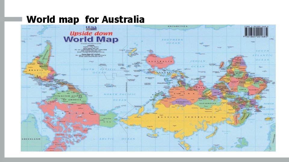 World map for Australia 5 