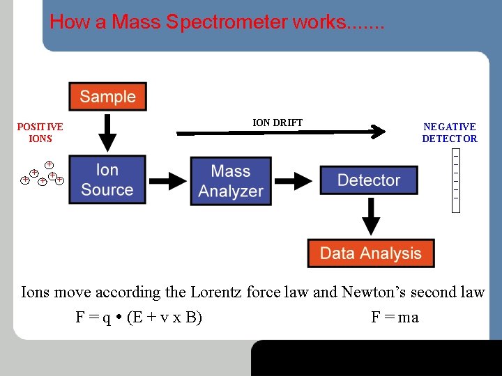 How a Mass Spectrometer works. . . . POSITIVE IONS + + + ION