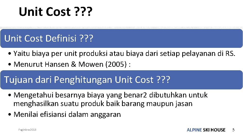 Penghitungan Unit Cost dan Activity Based Costing Oleh