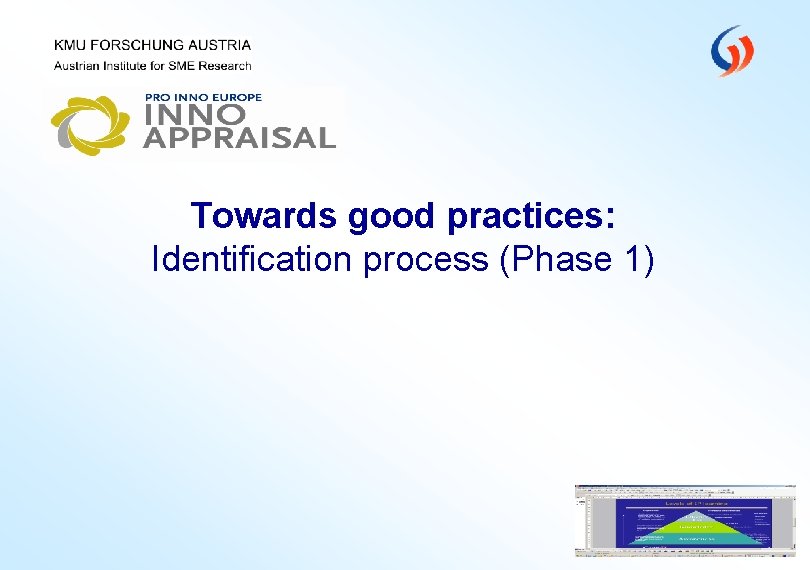 Towards good practices: Identification process (Phase 1) 