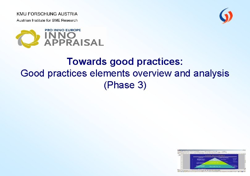 Towards good practices: Good practices elements overview and analysis (Phase 3) 