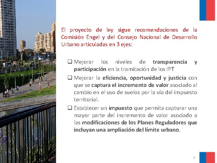 El proyecto de ley sigue recomendaciones de la Comisión Engel y del Consejo Nacional