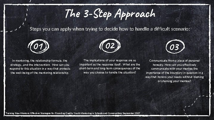 The 3 -Step Approach w Steps you can apply when trying to decide how